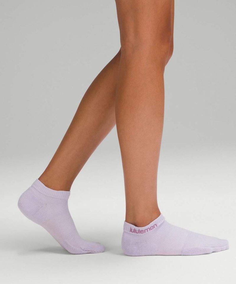 Calcetines Lululemon Daily Stride Comodidad Low-Ankle 3 Pack Mujer Blancas Moradas Moradas Chile | 091CGOZFH