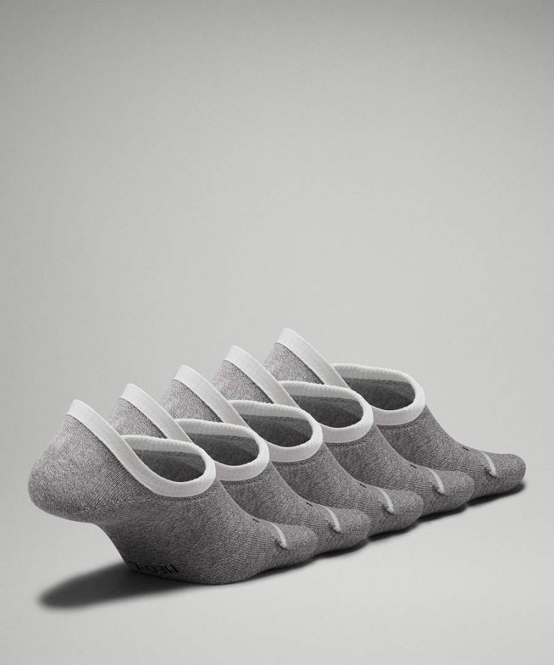Calcetines Lululemon Daily Stride Comodidad No-Show 5 Pack Mujer Gris Chile | 081VSZBWX