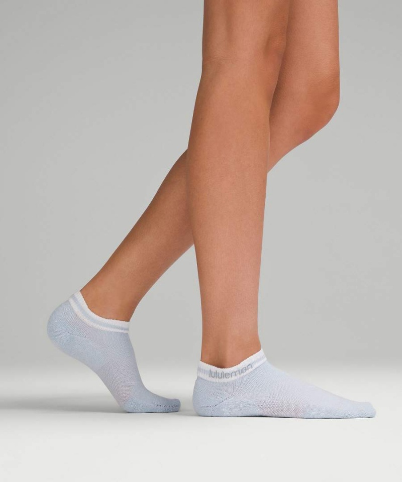 Calcetines Lululemon Daily Stride Comodidad Low-Ankle 5 Pack Mujer Blancas Azules Beige Blancas Gris Negras Chile | 645VBIUMD