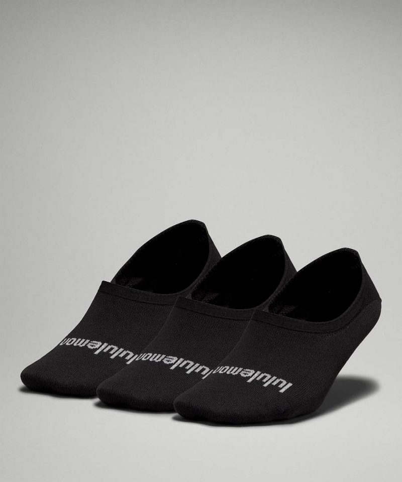 Calcetines Lululemon Daily Stride Comodidad No-Show 3 Pack Mujer Blancas Gris Negras Chile | 380IGUOWE