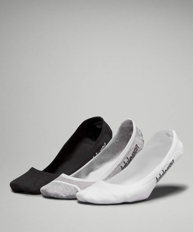 Calcetines Lululemon Daily Stride Comodidad Liner 3 Pack Mujer Blancas Chile | 362QLRHFY
