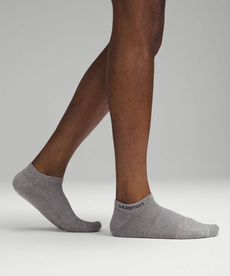 Calcetines Lululemon Daily Stride Comodidad Low-Ankle 3 Pack Hombre Gris Azules Verde Oliva Chile | 973CVWRYA