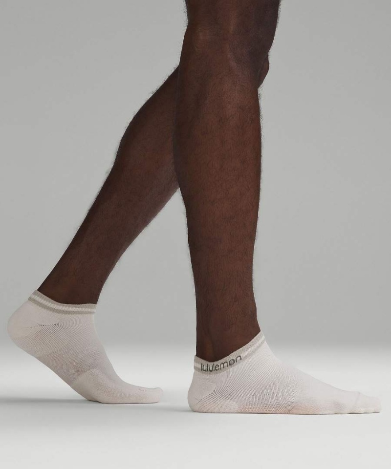Calcetines Lululemon Daily Stride Comodidad Low-Ankle 5 Pack Hombre Blancas Azules Blancas Gris Blancas Chile | 697WGNYKV