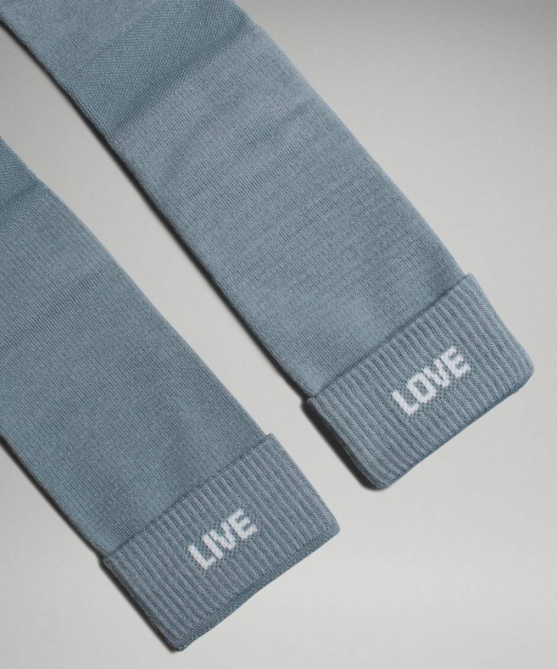 Calcetines Lululemon Daily Stride Comodidad Crew 5 Pack Hombre Azules Blancas Verde Chile | 927BRTAWO