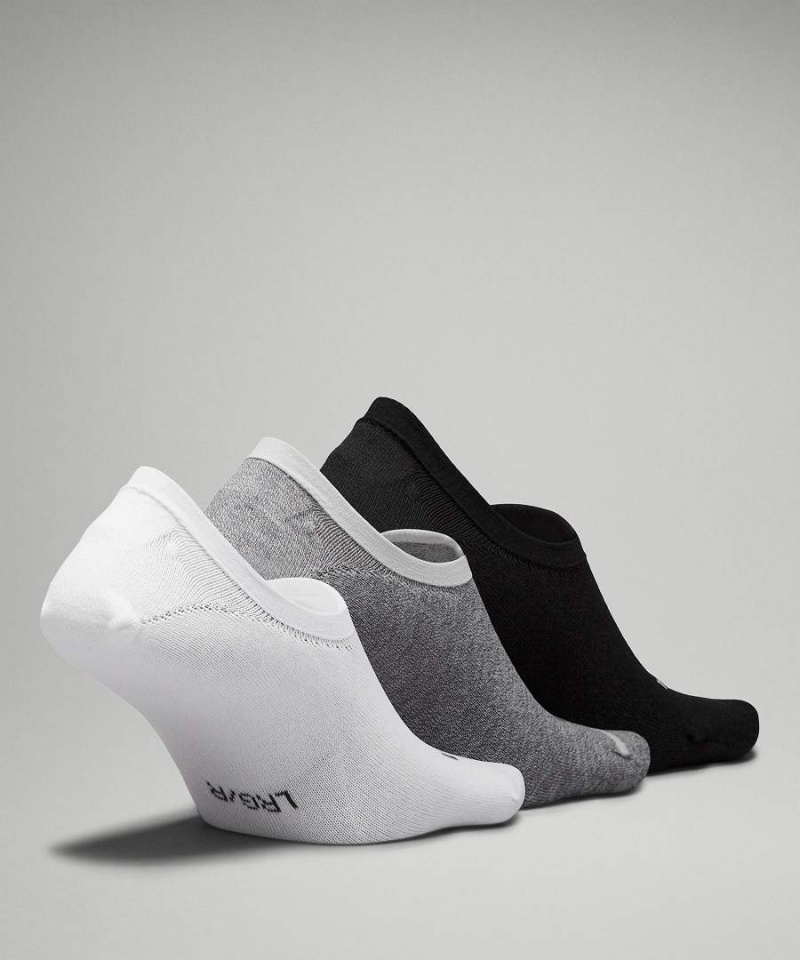 Calcetines Lululemon Daily Stride Comodidad No-Show 3 Pack Hombre Blancas Gris Negras Chile | 978UHAMIY