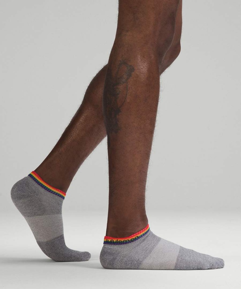 Calcetines Lululemon Daily Stride Comodidad Low-Ankle 3 Pack Hombre Blancas Gris Negras Chile | 215FENILB