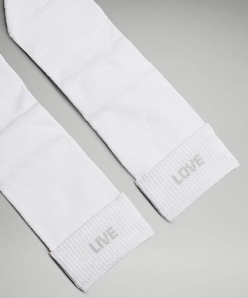 Calcetines Lululemon Daily Stride Crew 3 Pack Mujer Blancas Gris Negras Chile | 763CWJUQX