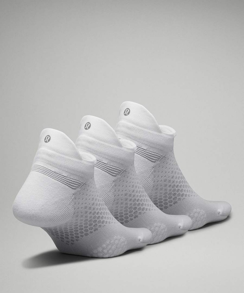 Calcetines Lululemon MacroPillow Tab Correr Medium Cushioning 3 Pack Mujer Blancas Chile | 703SAJRQL