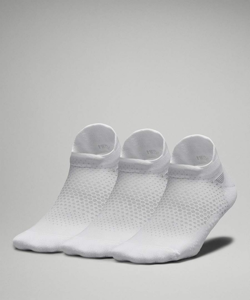 Calcetines Lululemon MacroPillow Tab Correr Medium Cushioning 3 Pack Mujer Blancas Chile | 703SAJRQL