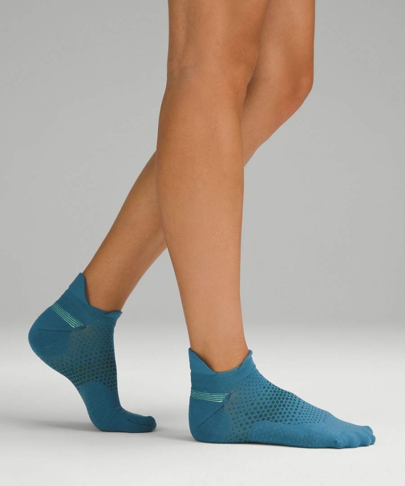 Calcetines Lululemon MacroPillow Tab Correr Medium Cushioning Mujer Negras Amarillo Chile | 194ZEYFTK