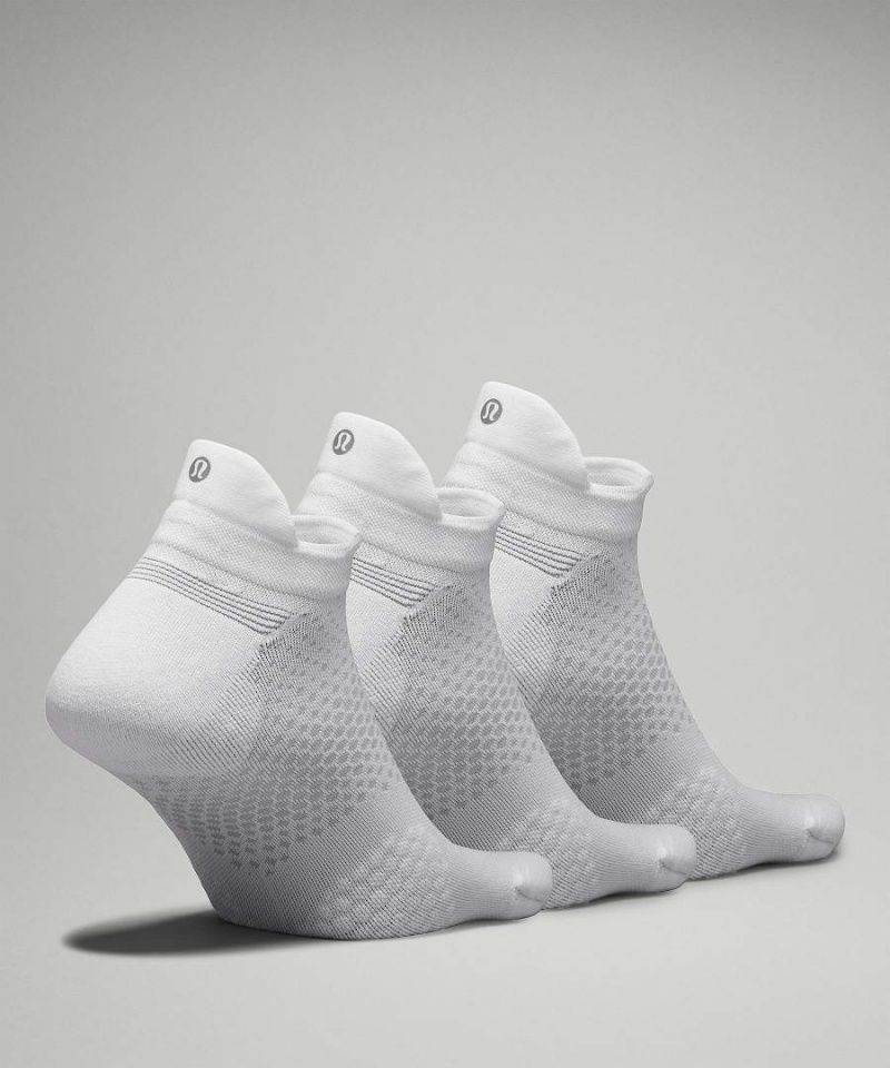 Calcetines Lululemon MacroPillow Tab Medium Cushioning 3 Pack Correr Hombre Blancas Chile | 952RJVDET