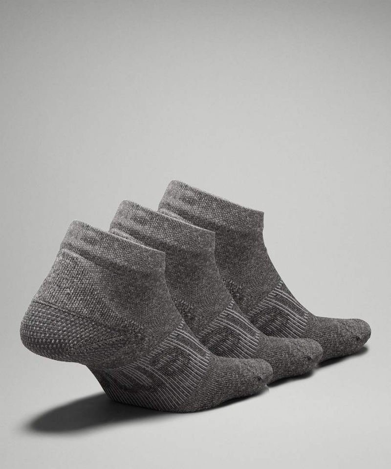 Calcetines Lululemon Power Stride Ankle 3 Pack Mujer Gris Chile | 835QCFJUY