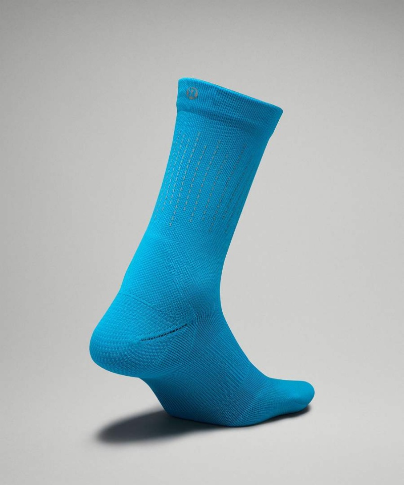 Calcetines Lululemon Power Stride Crew Mujer Turquesa Chile | 716CUXEYW