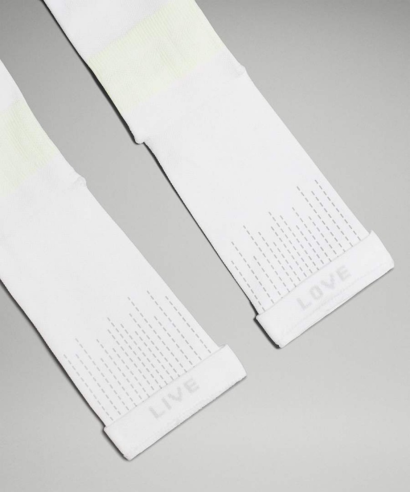 Calcetines Lululemon Power Stride Crew Reflective Hombre Blancas Chile | 569NEFHDG