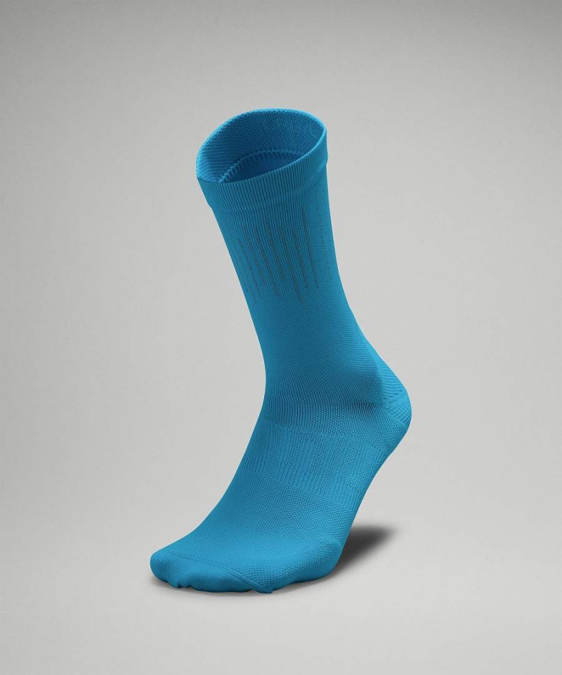 Calcetines Lululemon Power Stride Crew Reflective Hombre Blancas Chile | 368DSICVK