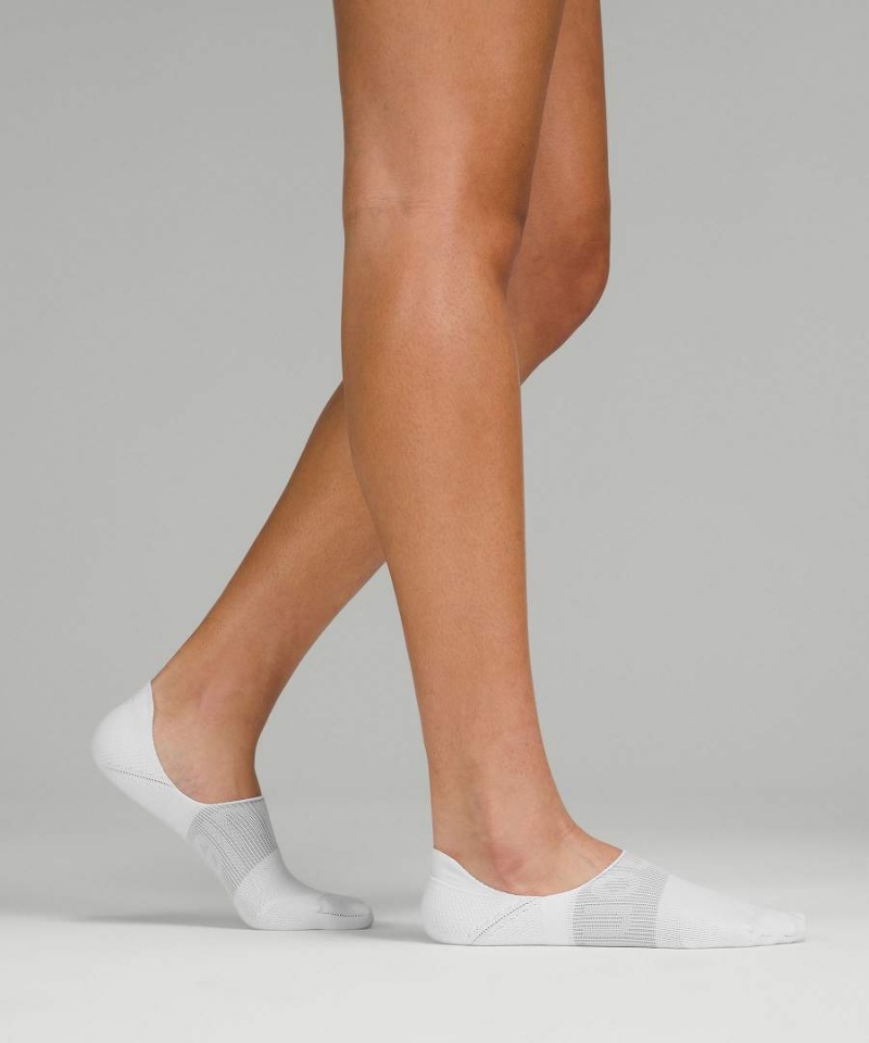 Calcetines Lululemon Power Stride No-Show with Active Grip 5 Pack Mujer Blancas Chile | 903NJLUDP