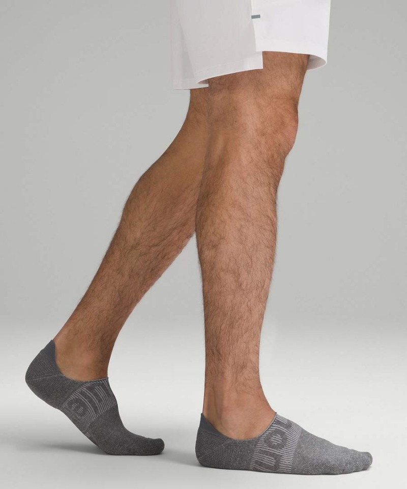 Calcetines Lululemon Power Stride No-Show with Active Grip 5 Pack Hombre Gris Chile | 928ASCKWN