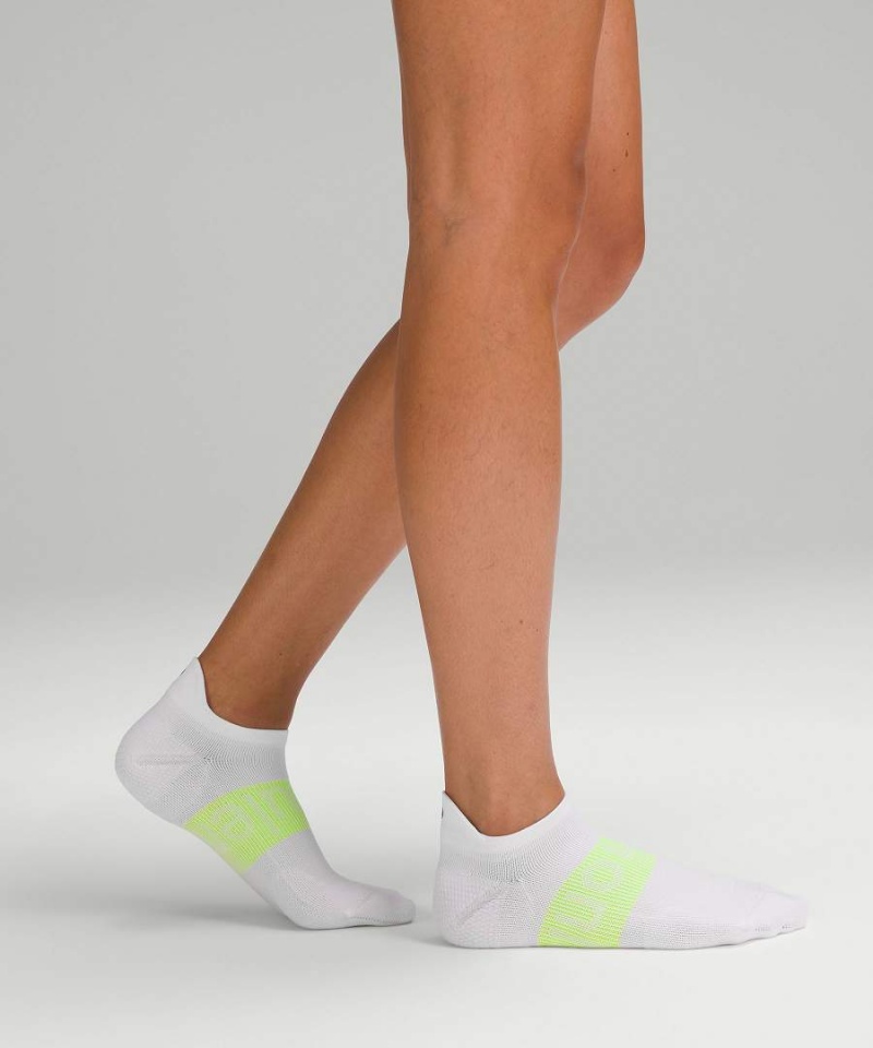 Calcetines Lululemon Power Stride Tab 3 Pack Mujer Rosas Blancas Amarillo Chile | 186PKOFDJ