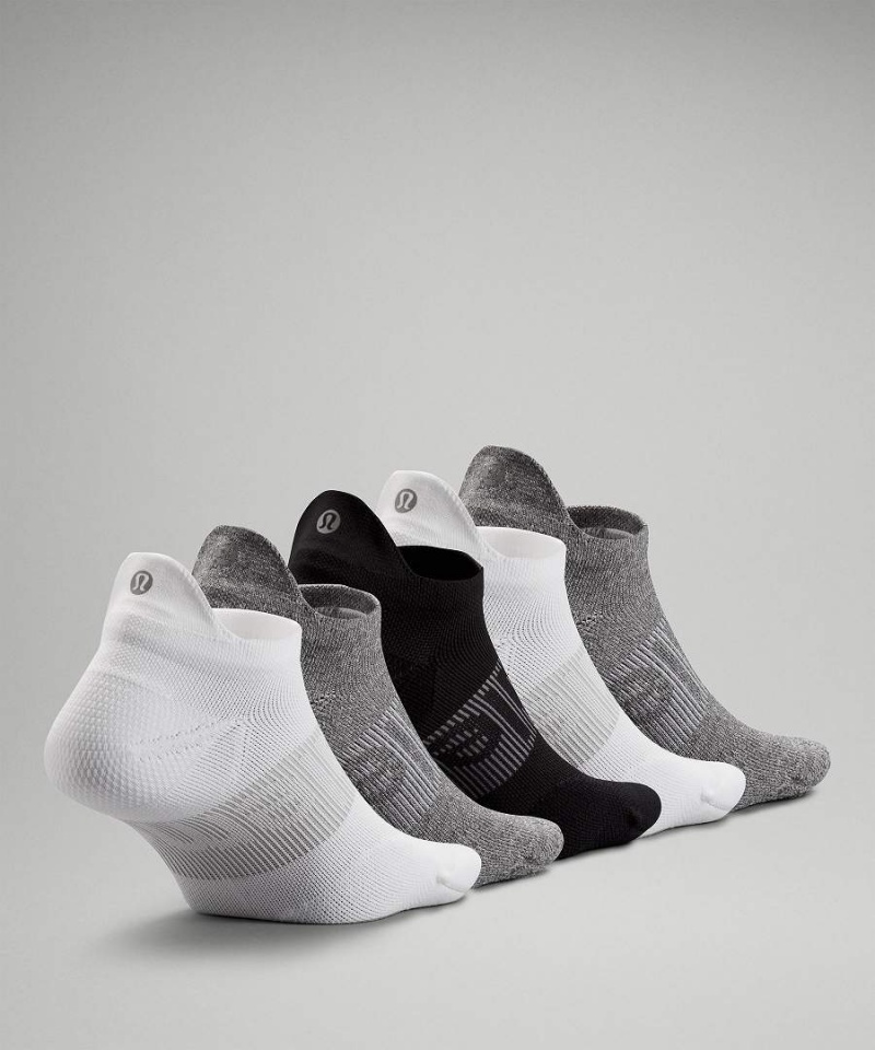 Calcetines Lululemon Power Stride Tab 5 Pack Mujer Blancas Gris Negras Chile | 364NVIGFJ