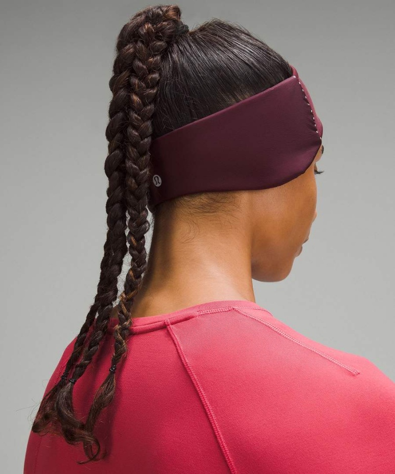 Calentador Orejas Lululemon Down for It All Mujer Burdeos Chile | 319ZGJSAE