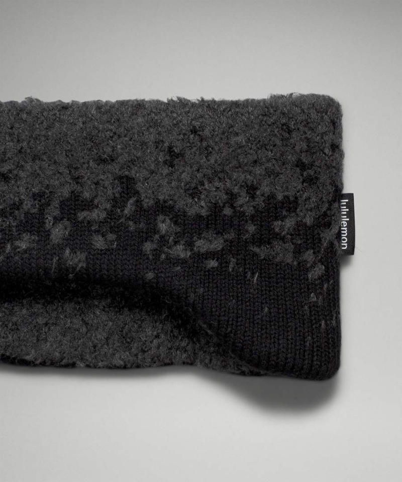 Calentador Orejas Lululemon Ombre Knit Textured Mujer Negras Gris Oscuro Chile | 027GTORAN