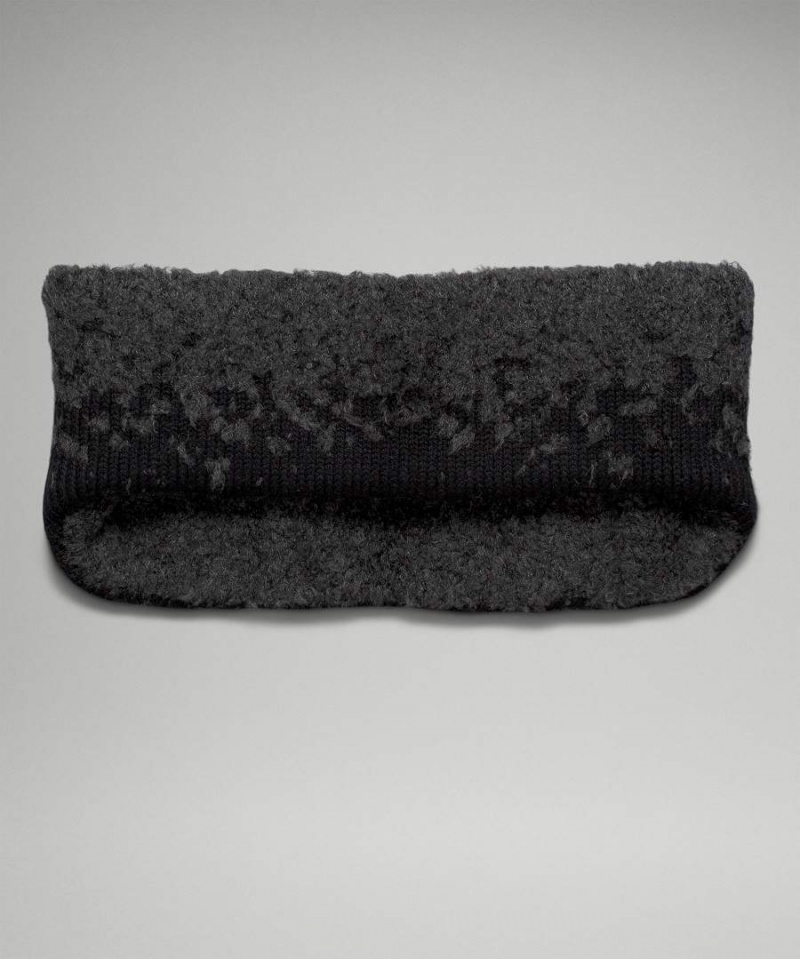 Calentador Orejas Lululemon Ombre Knit Textured Mujer Negras Gris Oscuro Chile | 027GTORAN
