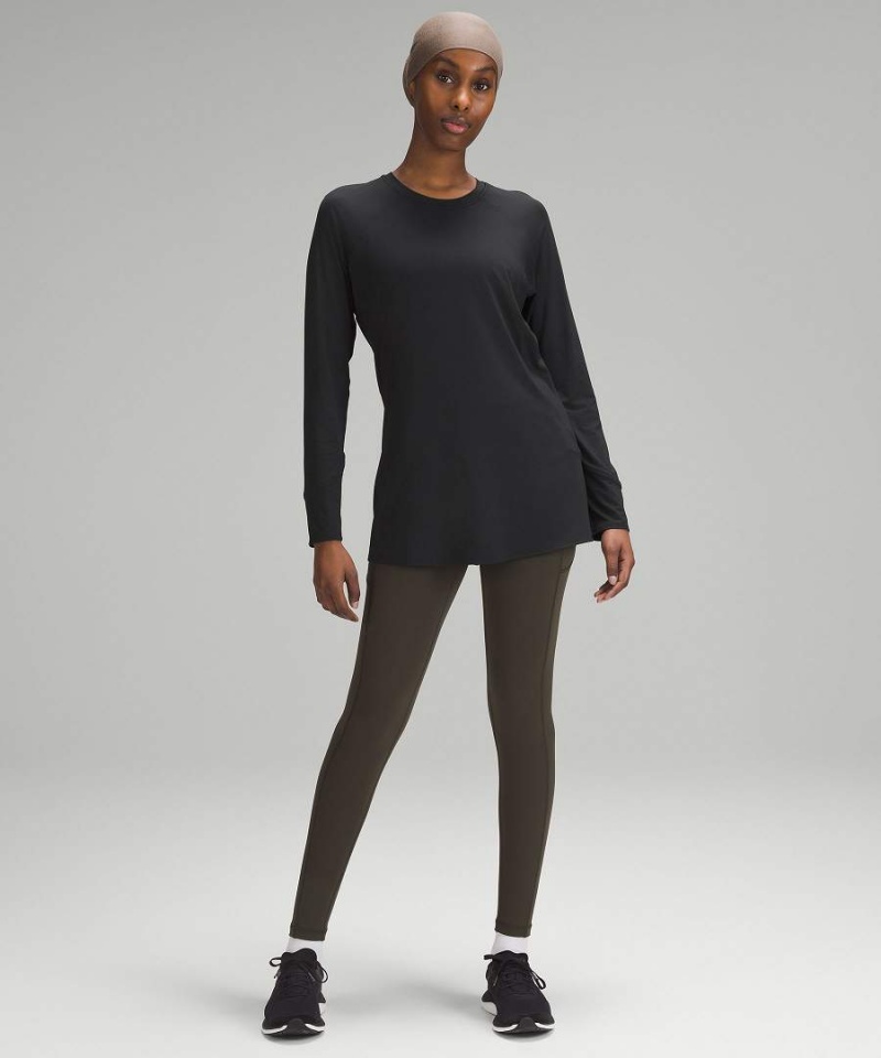 Camisa Manga Larga Lululemon Abrasion-Resistant High-Coverage Mujer Negras Chile | 831CQZMPU
