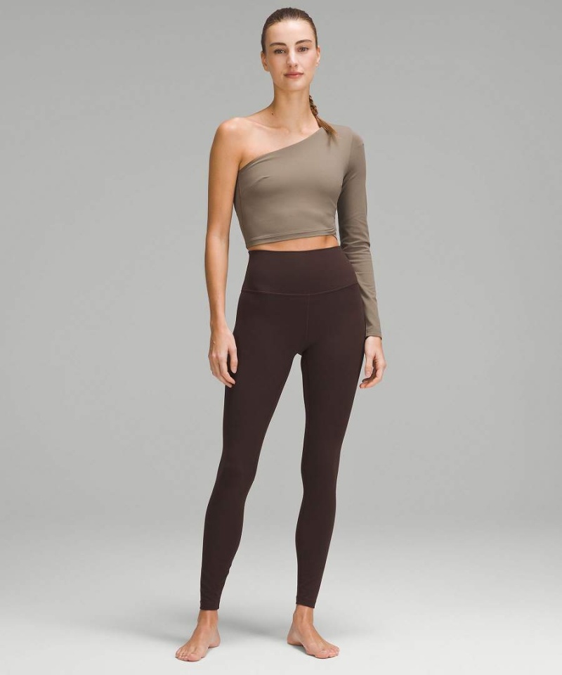 Camisa Manga Larga Lululemon Align™ Asymmetrical Mujer Gris Chile | 372SIRAOF