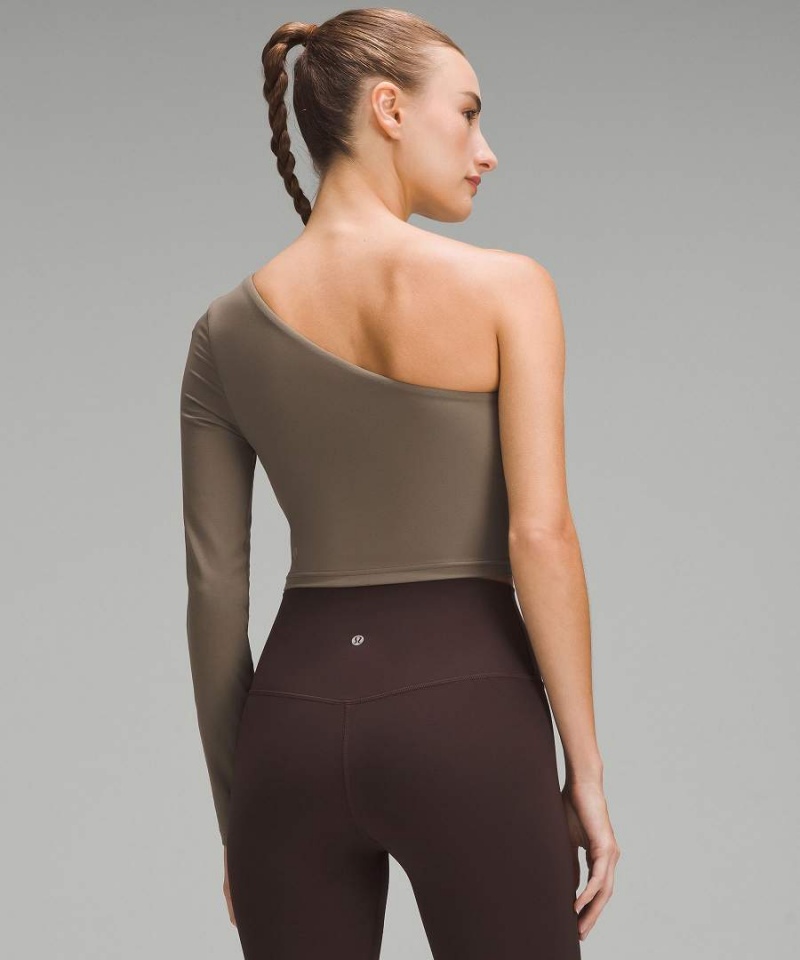 Camisa Manga Larga Lululemon Align™ Asymmetrical Mujer Gris Chile | 372SIRAOF