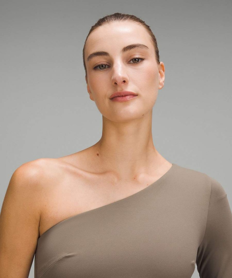 Camisa Manga Larga Lululemon Align™ Asymmetrical Mujer Gris Chile | 372SIRAOF