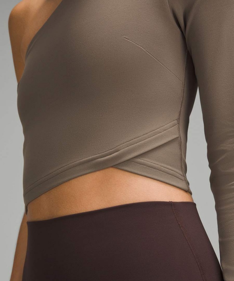 Camisa Manga Larga Lululemon Align™ Asymmetrical Mujer Gris Chile | 372SIRAOF