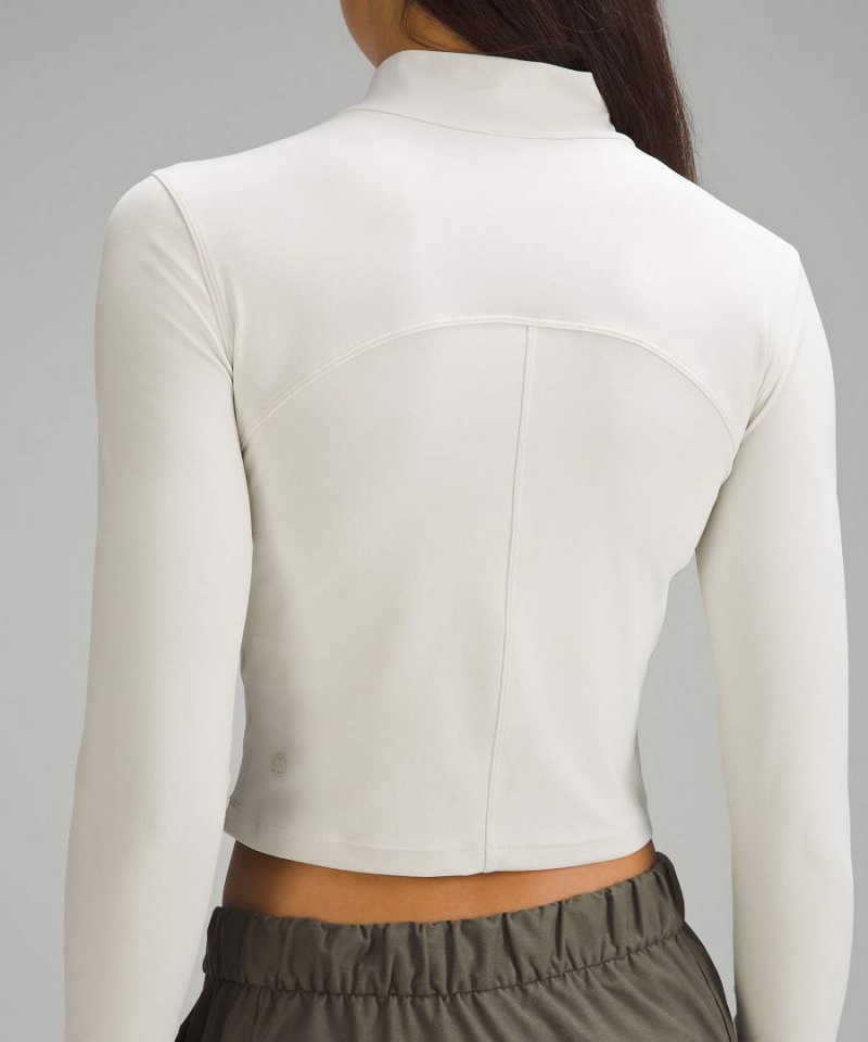 Camisa Manga Larga Lululemon All Aligned Mockneck Mujer Beige Chile | 694ZGBIYD
