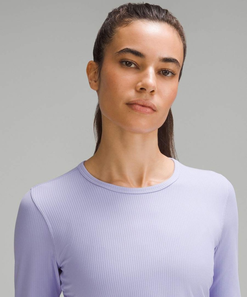 Camisa Manga Larga Lululemon All It Takes Acanalado Nulu Mujer Moradas Chile | 592FMHOCJ