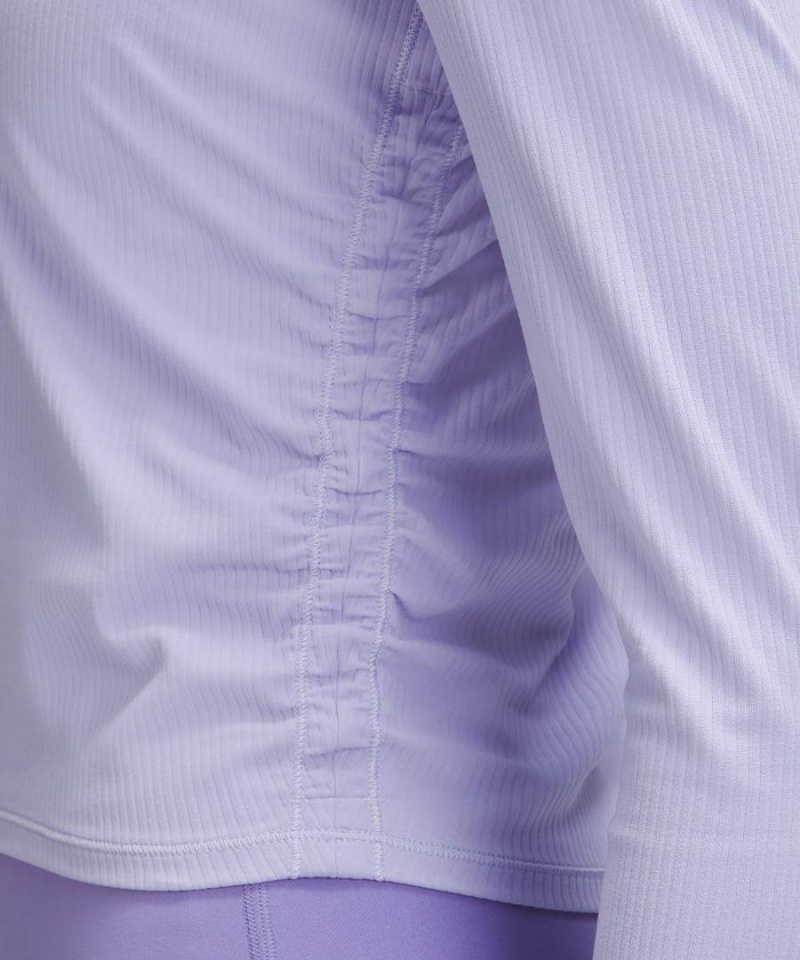 Camisa Manga Larga Lululemon All It Takes Acanalado Nulu Mujer Moradas Chile | 592FMHOCJ