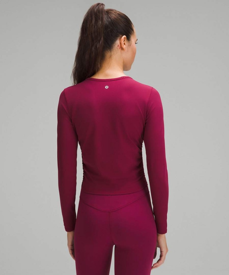 Camisa Manga Larga Lululemon All It Takes Nulu Mujer Burdeos Chile | 274ZJQPLX