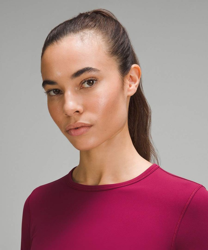 Camisa Manga Larga Lululemon All It Takes Nulu Mujer Burdeos Chile | 274ZJQPLX
