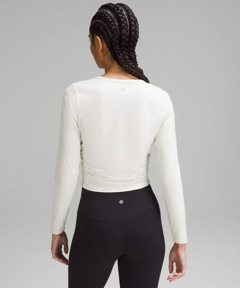 Camisa Manga Larga Lululemon All It Takes Acanalado Nulu Mujer Turquesa Chile | 192WKUTMI