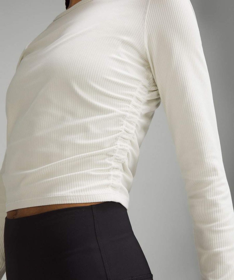 Camisa Manga Larga Lululemon All It Takes Acanalado Nulu Mujer Turquesa Chile | 192WKUTMI