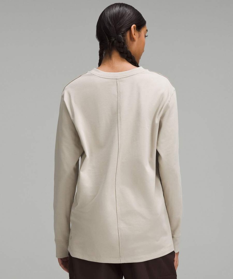 Camisa Manga Larga Lululemon All Yours Heavyweight Mujer Beige Chile | 682XQZFOR