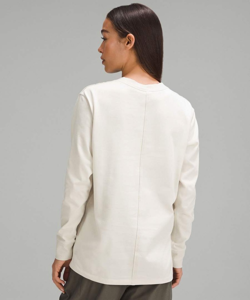 Camisa Manga Larga Lululemon All Yours Heavyweight Mujer Beige Chile | 259TJPFKH