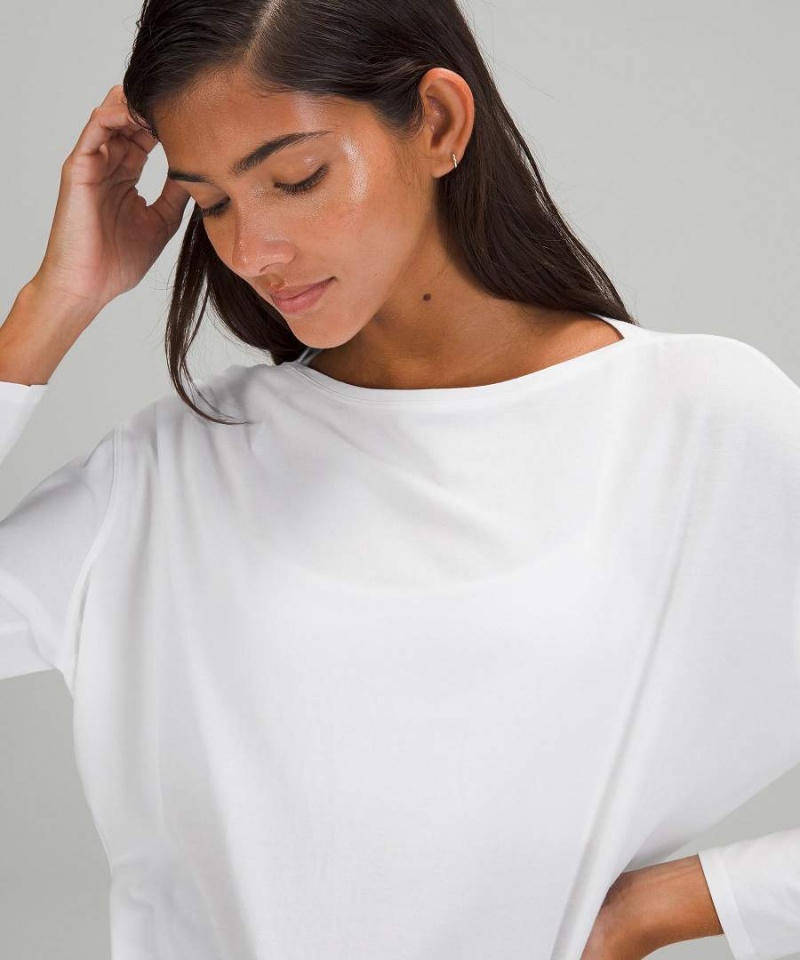 Camisa Manga Larga Lululemon Back in Action Mujer Blancas Chile | 953OJHDVI