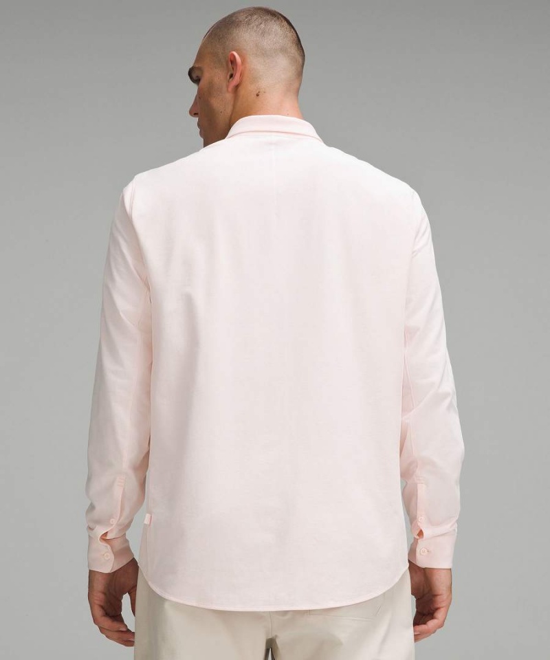 Camisa Manga Larga Lululemon Commission Hombre Rojas Claro Blancas Chile | 740DAWNCH