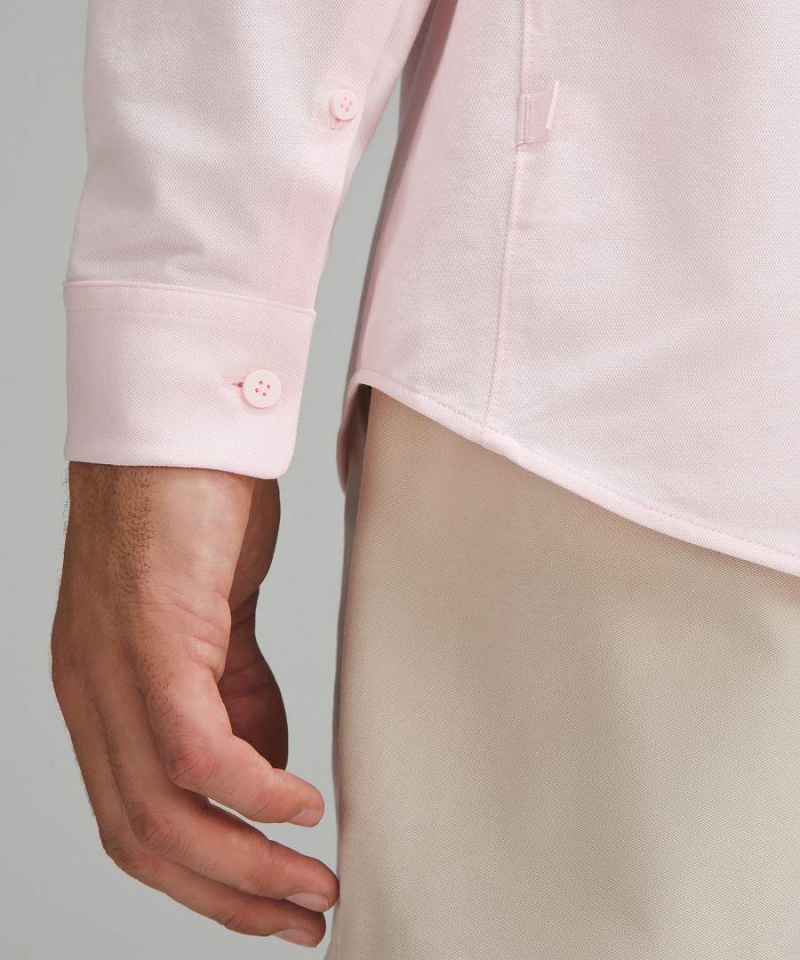 Camisa Manga Larga Lululemon Commission Hombre Rojas Claro Blancas Chile | 740DAWNCH