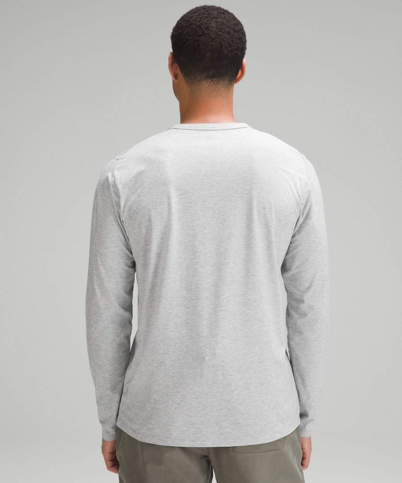 Camisa Manga Larga Lululemon Fundamental Hombre Plateadas Chile | 678EUKBGR