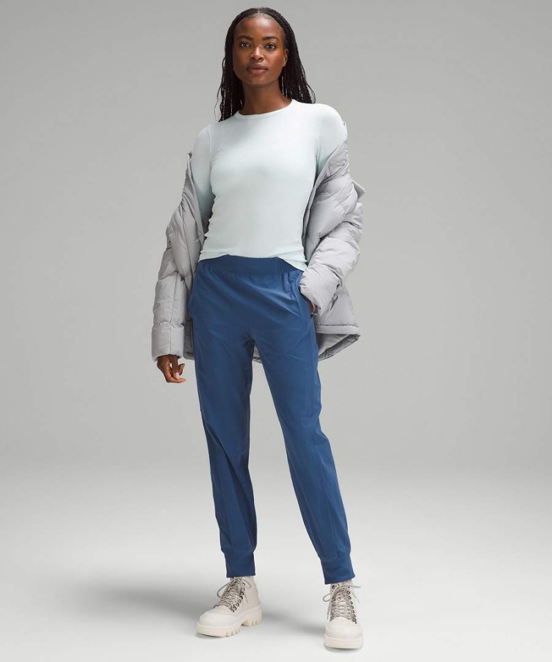 Camisa Manga Larga Lululemon Hold Tight Mujer Azules Chile | 738PFOCWD