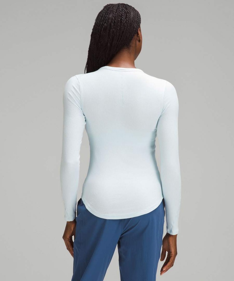 Camisa Manga Larga Lululemon Hold Tight Mujer Azules Chile | 738PFOCWD