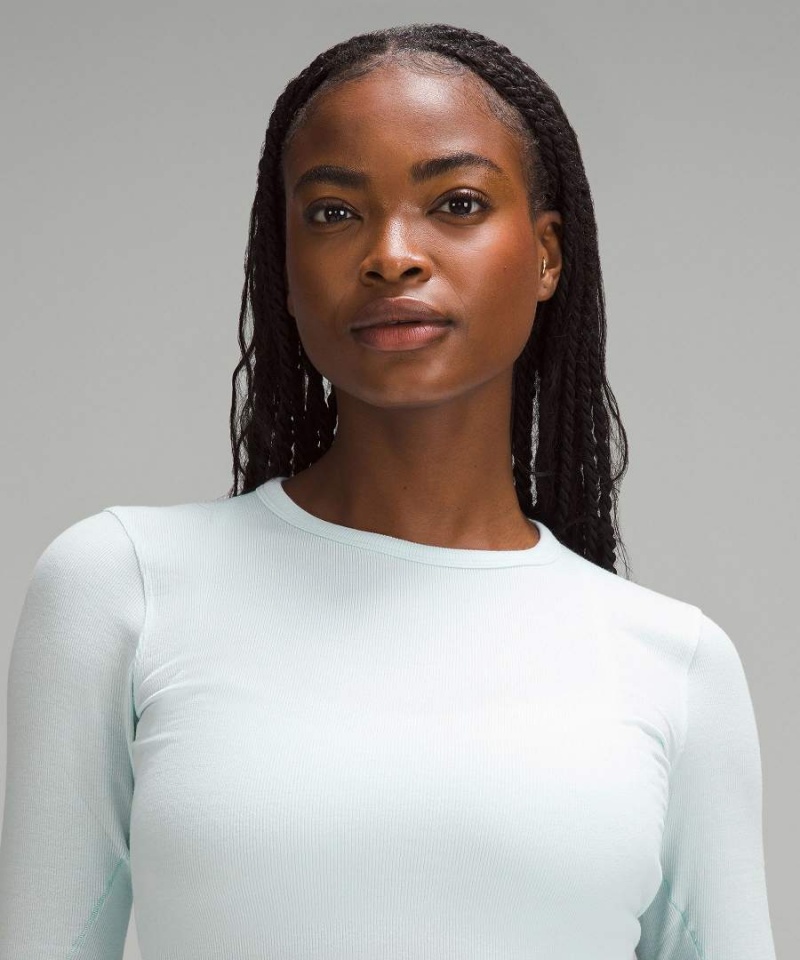 Camisa Manga Larga Lululemon Hold Tight Mujer Azules Chile | 738PFOCWD