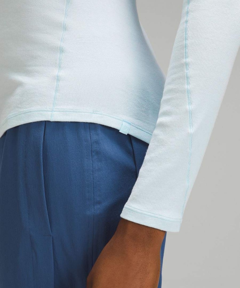 Camisa Manga Larga Lululemon Hold Tight Mujer Azules Chile | 738PFOCWD