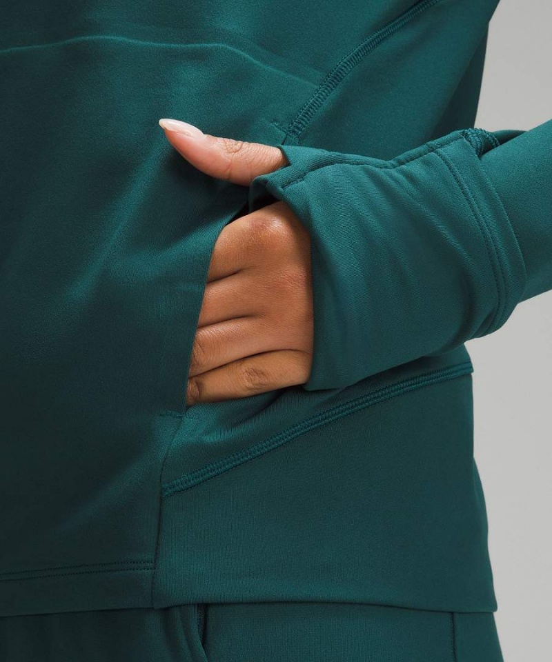 Camisa Manga Larga Lululemon It's Rulu Classic-Fit Crew Fleece Mujer Turquesa Chile | 013JZHMAY