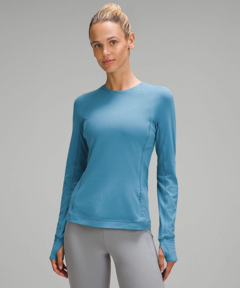 Camisa Manga Larga Lululemon It\'s Rulu Mujer Azules Chile | 316DFZQEO